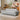Modern White Sofa with Green, Blue, and Gray Accents - Black Wood Frame and Faux Lambswool Silicon Fill for Ultimate Comfort fsmy - 450MUTUKISPACE
