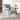 Sofabed in Orange and Blue Light Beige with Oak Wood and Leathaire Finish – Modern Comfort and Style fsq - 1414MUTUKISPACE