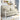 Stylish Solid Wood Sofabed - Khaki, White & Light Blue Cotton - Linen Blend fsx - 997MUTUKISPACE