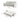 Elegant Beige - Green Khaki Pine Wood Suede Sofabed - Luxurious Comfort for Your Living Space fwlp - 940MUTUKISPACE