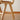 Mid - Century Modern Beech Wood & Rattan Dining Chair with Brown PU Leather Seat fxgmz - 592MUTUKISPACE