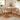 Mid - Century Modern Beech Wood & Rattan Dining Chair with Brown PU Leather Seat fxgmz - 592MUTUKISPACE