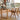 Stylish Multi - Layer Wood Dining Table with Elegant Natural Sintered Stone Top fxgmz - 599MUTUKISPACE