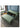 Convertible Sofa Bed with Green Dark Blue Light Gray Techno Fabric and White Wooden Frame fxgz - 273MUTUKISPACE