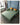 Convertible Sofa Bed with Green Dark Blue Light Gray Techno Fabric and White Wooden Frame fxgz - 273MUTUKISPACE