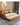 Stylish Multi - Color Techno Fabric Sofa Bed - Orange, Brown, Blue, Green, Black & Gray with Wood Accents fxgz - 291MUTUKISPACE