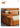 Stylish Multi - Color Techno Fabric Sofa Bed - Orange, Brown, Blue, Green, Black & Gray with Wood Accents fxgz - 291MUTUKISPACE