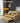 Stylish Multi - Color Sofa Bed: Yellow, Orange, Dark Gray & Off White with Brown Wood Techno Fabric fxgz - 292MUTUKISPACE