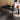 Elegant Black Matte Table with Stunning White Marble Top fxj - 679MUTUKISPACE