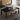 Elegant Black Matte Table with Stunning White Marble Top fxj - 679MUTUKISPACE