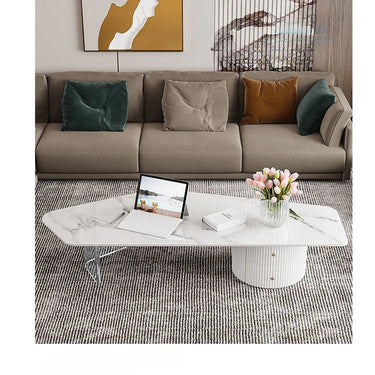 Sintered Stone and Acrylic Coffee Table – Modern Durable Centerpiece for Living Room fxxrj - 3162MUTUKISPACE
