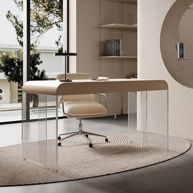 Acrylic Solid Wood Pine Table – Modern Desk for Study or Office