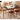 Stunning Oak and Cherry Wood Table - Elegant Design for Your Home fyg - 654MUTUKISPACE