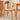 Elegant Red Oak Wood Chair with Natural Finish and Comfortable Cotton Seat fyg - 659MUTUKISPACE