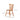 Elegant Red Oak Wood Chair with Natural Finish and Comfortable Cotton Seat fyg - 659MUTUKISPACE