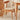 Elegant Red Oak Wood Chair with Natural Finish and Comfortable Cotton Seat fyg - 659MUTUKISPACE