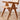 Elegant Red Oak Wood Chair with Natural Finish and Comfortable Cotton Seat fyg - 659MUTUKISPACE