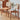 Elegant Cherry Wood Chair with Natural Rattan Accent fyg - 661MUTUKISPACE