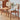 Elegant Cherry Wood Chair with Natural Rattan Accent fyg - 661MUTUKISPACE