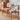 Elegant Cherry Wood Chair with Natural Rattan Accent fyg - 661MUTUKISPACE