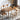 Handcrafted Cherry Wood Stool with Rattan Seat and Linen Cushion fyg - 662MUTUKISPACE