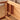 Premium Cherry Wood Natural Finish Stool - Elegant and Durable Seating fyg - 664MUTUKISPACE