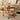 Stylish Light Oak Wood Tea Table with Metal and Nylon Accents - Natural Brown Finish fyg - 666MUTUKISPACE