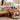 Elegant Coffee Table: White Natural Wood with Sintered Stone & Cherry Wood Accents, Stainless Steel Frame fyg - 668MUTUKISPACE