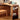 Elegant Cherry Wood Vanity Table with Multi - Layer Board and Glass Top fyg - 670MUTUKISPACE