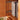 Elegant Cherry Wood Cabinet with Metal Accents and Glass Doors - Natural Finish fyg - 671MUTUKISPACE