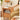 Elegant Bedside Cupboard with Glass Door - Cherry & Tung Wood Finish fyg - 674MUTUKISPACE
