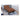 Luxurious Cotton - Linen Blend Bed Set in Dark Brown, Blue, Gray, and Orange fyj - 1257MUTUKISPACE
