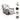Modern Techno Fabric Sofa - Orange, Gray, Off White, Blue, Metal & Particle Board with Silicon Fill fykl - 419MUTUKISPACE