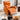 Modern Sofa - Orange & Light Gray with Yellow Accents, Sturdy Particle Board & Metal Frame, Durable Silicon Fill, Scratch - Resistant Fabric fykl - 425MUTUKISPACE