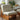 Elegant Green Upholstered Chair with Off White and Natural Cherry Wood Finish fyx - 827MUTUKISPACE