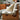 Elegant Green Upholstered Chair with Off White and Natural Cherry Wood Finish fyx - 827MUTUKISPACE