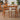 Exquisite Cherry Wood Table with Sleek Stainless Steel Accents fyx - 832MUTUKISPACE