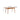 Elegant Natural Wood Table with Cherry Finish and Sleek Metal Accents fyx - 835MUTUKISPACE