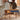 Elegant Cherry and Oak Wood Table with Steel Frame – Perfect for Modern Interiors fyx - 840MUTUKISPACE