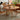 Elegant Natural Wood Table with Cherry Finish, Durable Plywood & Sleek Stainless Steel Accents fyx - 843MUTUKISPACE