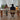 Elegant Table with White Finish, Natural Cherry Wood, and Black Marble Accents fyx - 846MUTUKISPACE