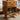 Elegant Natural Cherry Wood & Plywood Cabinet with Glass Doors and Copper Accents fyx - 849MUTUKISPACE
