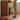 Elegant Cherry Wood & Rattan Stool with Natural Marble Seat fyx - 851MUTUKISPACE