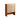 Elegant Cherry Wood & Rattan Stool with Natural Marble Seat fyx - 851MUTUKISPACE