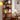 Elegant Cherry Wood Storage Rack with Rattan Shelves & Stainless Steel Frame fyx - 852MUTUKISPACE