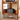 Elegant Cherry Wood Storage Rack with Rattan Shelves & Stainless Steel Frame fyx - 852MUTUKISPACE