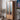 Elegant Brown Cherry and Paulownia Wood Cabinet with Glass and Metal Accents fyx - 857MUTUKISPACE