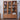 Elegant Brown Cherry and Paulownia Wood Cabinet with Glass and Metal Accents fyx - 857MUTUKISPACE