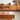 Elegant Oak and Cherry Wood TV Cabinet with Glass Doors and Copper Accents fyx - 860MUTUKISPACE