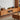 Elegant Oak and Cherry Wood TV Cabinet with Glass Doors and Copper Accents fyx - 860MUTUKISPACE